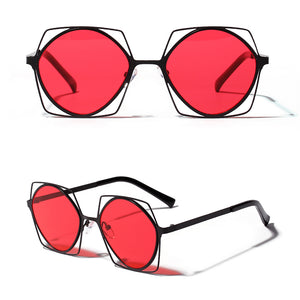 Geometric-frame Sunglasses