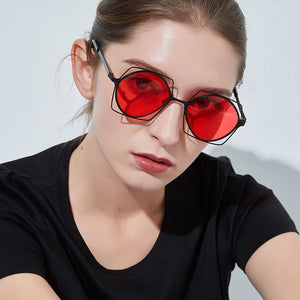 Geometric-frame Sunglasses