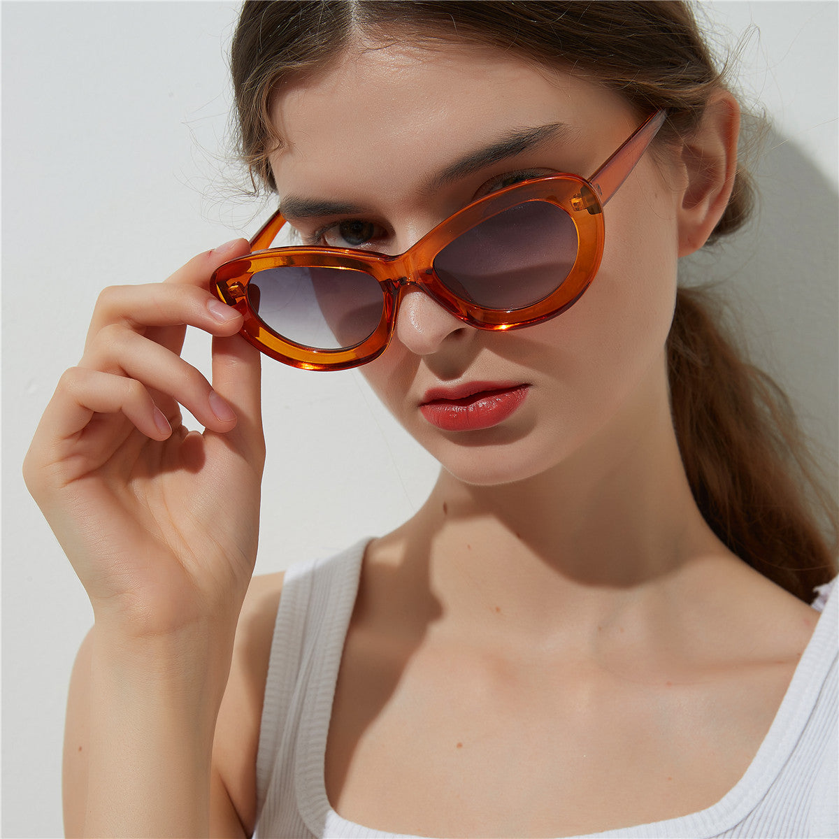 Honey Round-Frame Sunglasses