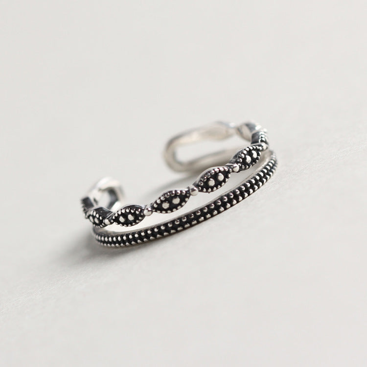 Stacked Beaded Vitage Ring