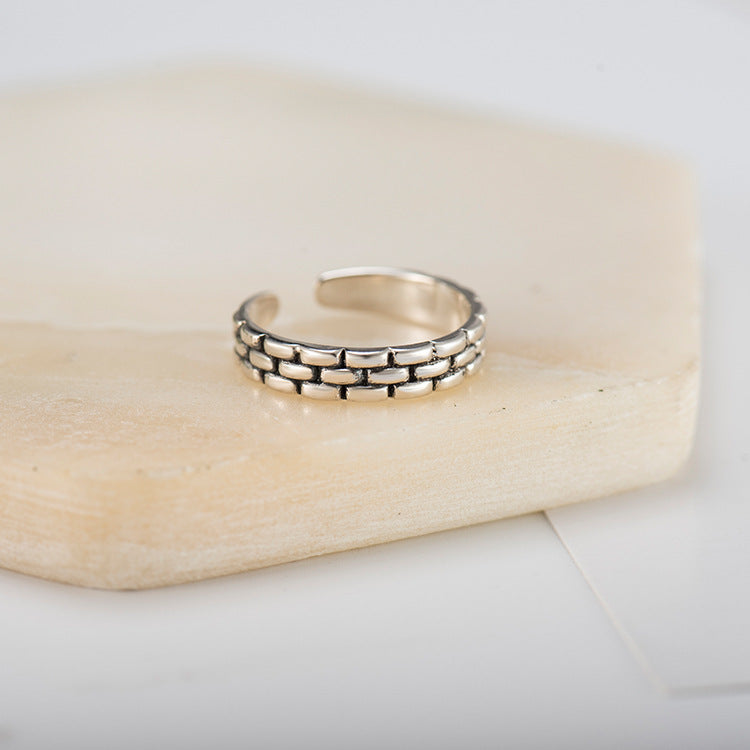 Stackable Cubic Baguette Open Band Ring