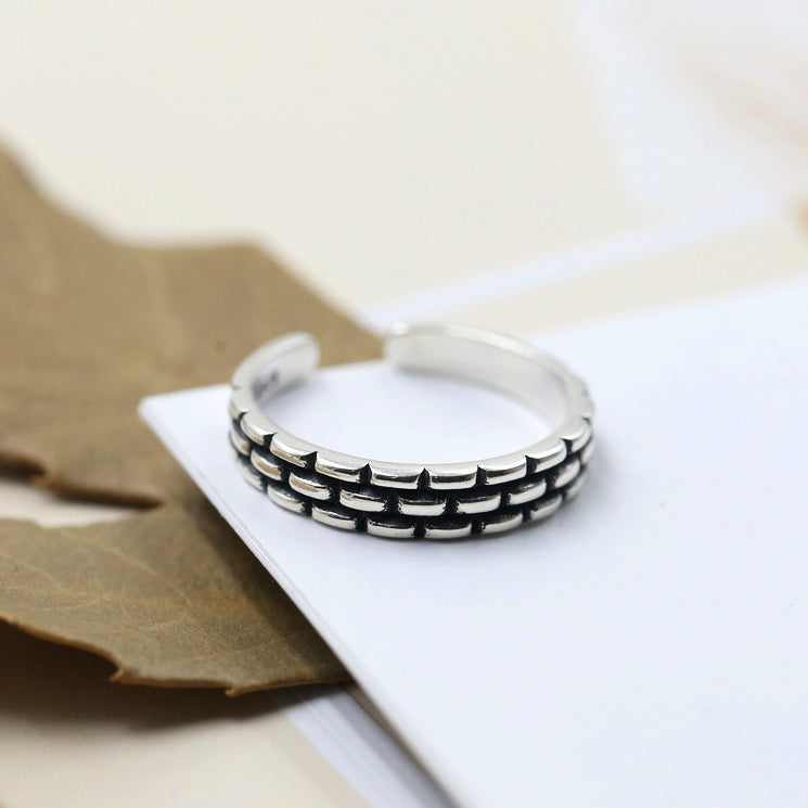 Stackable Cubic Baguette Open Band Ring