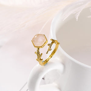 Rose Crystal Hexogen Ring