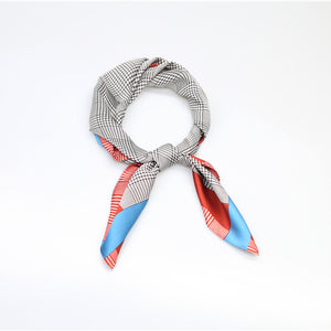 Houndstooth Scarf - Blue