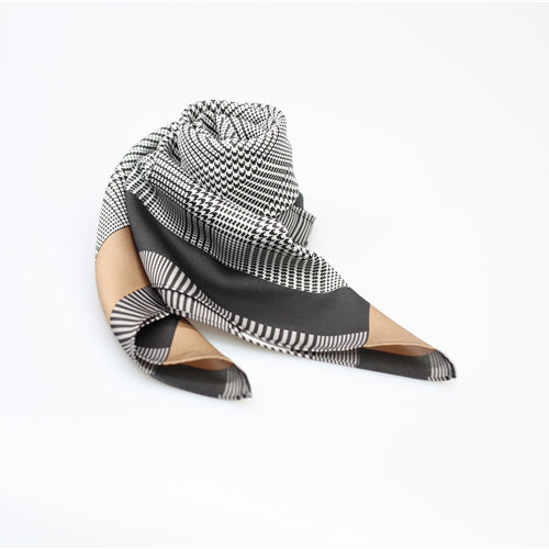 Houndstooth Scarf - Gold