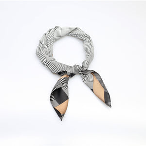Houndstooth Scarf - Gold
