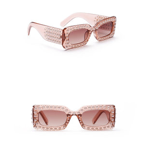 Pearl Square Frame Sunglasses